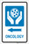 Oncology Left Arrow with Icon Portrait - Label