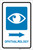 Ophthalmology Right Arrow with Icon Portrait - Label