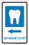 Orthodontistry Left Arrow with Icon Portrait - Label