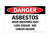 Danger - Asbestos/Avoid Breathing Dust - Wall Sign