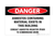 Danger - Asbestos Containing Material - Wall Sign