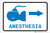 Anesthesia Right Arrow with Icon Landscape v2 - Label