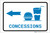 Concessions Left Arrow with Icon Landscape v2 - Label