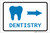 Dentistry Right Arrow with Icon Landscape v2 - Label