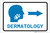 Dermatology Right Arrow with Icon Landscape v2 - Label