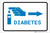 Diabetes Right Arrow with Icon Landscape v2 - Label