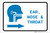 Ears, Nose, and Throat (ENT) Right Arrow with Icon Landscape v2 - Label