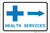 Health Services Right Arrow with Icon Landscape v2 - Label