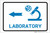 Laboratory Left Arrow with Icon Landscape v2 - Label