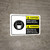 Caution: Masks Required Beyond This Point Bilingual Spanish with Icon ANSI Landscape - Wall Sign