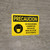 Caution: Face Coverings Required Beyond This Point Spanish with Icon Landscape - Wall Sign