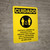 Caution: Limit Number Of Persons On Scaffold Spanish with Icon Portrait - Wall Sign