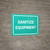 Sanitize Equipment Landscape - Wall Sign