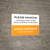 Please Maintain A Distance From Others While Shopping Landscape - Wall Sign