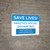 Save Lives Practice Social Distancing Landscape - Wall Sign