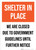 Shelter In Place Closed Until Further Notice Portrait - Wall Sign