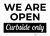 We Are Open Curbside and Delivery Availble Portrait - Wall Sign
