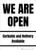 We Are Open Curbside Only Landscape - Wall Sign