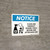 Notice: Clean And Disinfect Shared Tools with Icon Landscape - Wall Sign