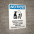 Notice: Clean Disinfect Personal Tools Avoid Sharing with Icon Portrait - Wall Sign