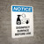 Notice: Disinfect Surface Before Use with Icon Portrait - Wall Sign