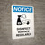 Notice: Disinfect Surface Regularly with Icon Portrait - Wall Sign