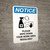 Notice: Please Wipe Down Work Area with Icon Portrait - Wall Sign