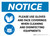 Notice: Use Gloves And Face Coverings When Disinfecting with Icons Landscape - Wall Sign