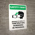 Safety First: Beware Of COVID-19 Temperature Screening with Icon Portrait - Wall Sign