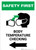 Safety First: Body Temperature Checking Left with Icon Portrait - Wall Sign