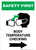 Safety First: Body Temperature Checking Right with Icon Portrait - Wall Sign