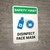 Safety First: Disinfect Face Masks with Icon Portrait - Wall Sign