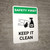 Safety First: Keep It Clean with Icon Portrait - Wall Sign