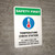 Safety First: Temperature Check Station Employees Required with Icon Portrait - Wall Sign