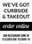We've Got Curbside & Takeout Order Online Portrait - Wall Sign