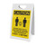 Caution: Please Help Us All Stay Safe By Keeping 2m Distance with Icon Portrait - A-Frame Sign