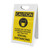 Caution: Please Use The Face Coverings Provided Practice Social Distancing with Icon Portrait - A-Frame Sign