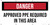 Danger Approved PPE Required In This Area - Banner