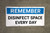 Remember: Disinfect Surface - Banner