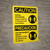 Caution: Social Distancing Keep 6ft. Precaucion Bilingual Spanish with Icon Portrait - Wall Sign