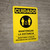 Caution: Stay Safely Apart Spanish with Icon Portrait - Wall Sign