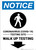 Notice: Coronavirus Testing Site Down with Icon Portrait - Wall Sign