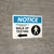 Notice: Coronavirus Testing Site Walk Up Testing Left with Icon Landscape - Wall Sign