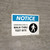 Notice: Coronavirus Walk-Thru Test Site with Icon Landscape - Wall Sign