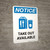 Notice: Take Out Available with Icon Portrait - Wall Sign