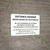 Poll Distance Marker Bilingual Spanish Landscape - Wall Sign