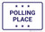 Polling Place with Stars Landscape - Wall Sign
