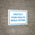 Protect Your Health While Voting Landscape - Wall Sign