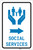 Social Services Right Arrow with Icon Portrait - Label