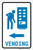 Vending Machine Left Arrow with Icon Portrait - Label
